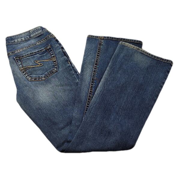 Silver Aiko Distressed Bootcut Jeans size 29 - Picture 1 of 16